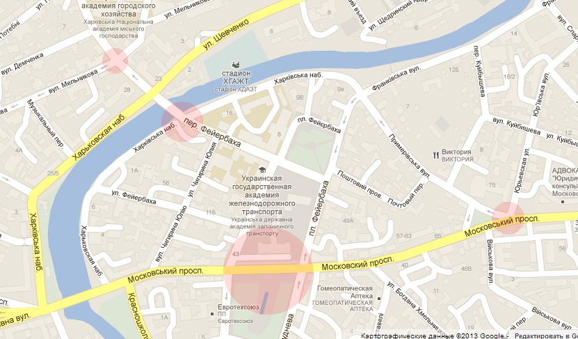 Проблемные места — на Мельникова, Примеровской, Фейербаха