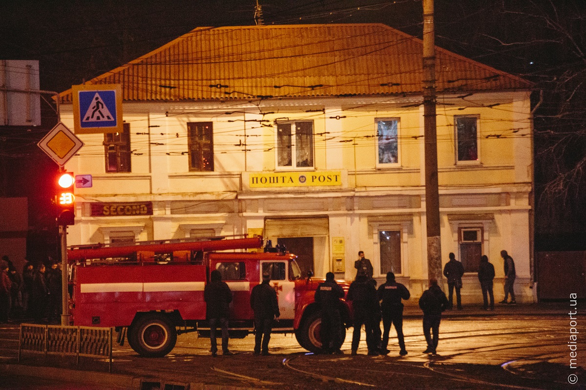 Почтовое отделение на улице Шевченко, захваченное 30 декабря 2017 годо. Фото: Павел Пахоменко
