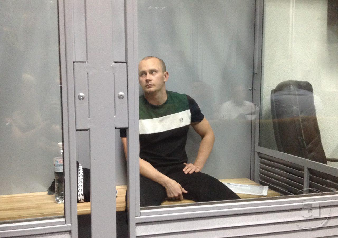 Олег Ширяев во время избрания меры пресечения в Киевском райсуде. 14 сентября 2018 года.
