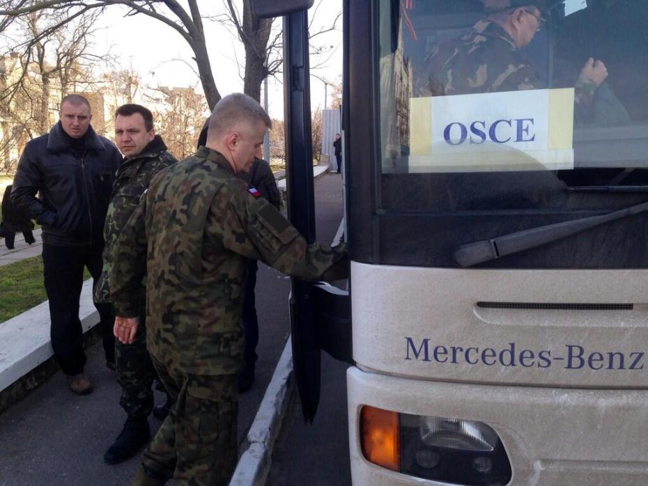 Миссия ОБСЕ на пути в Крым. Седьмое марта 2014 года
