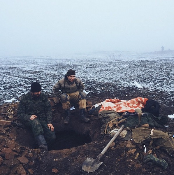 Позиции пророссийских сил вблизи Дебальцево. Все фото: maxavdeev, Instagram