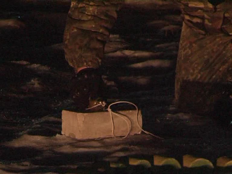 Кирпич был в связке с гранатой, уточнили в пресс-службе облуправления полиции