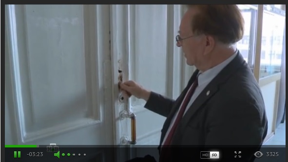 Фото: кадр видео НТВ. Коридор университета ХНУ имени Каразина.