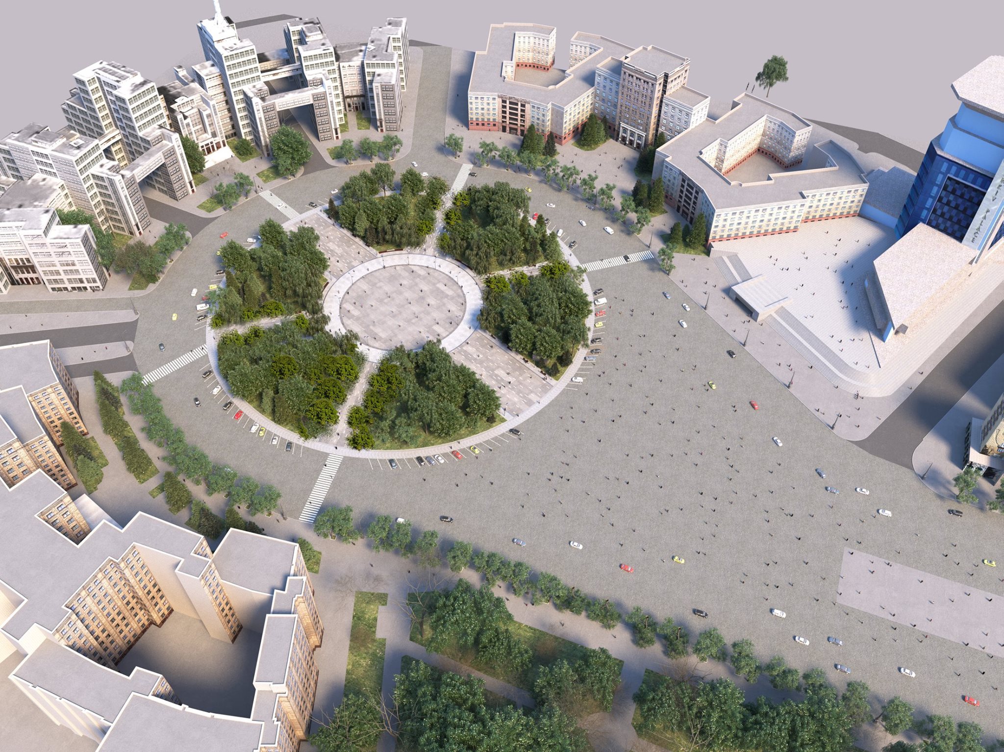 В горсовете опубликовали проект реконструкции площади Свободы