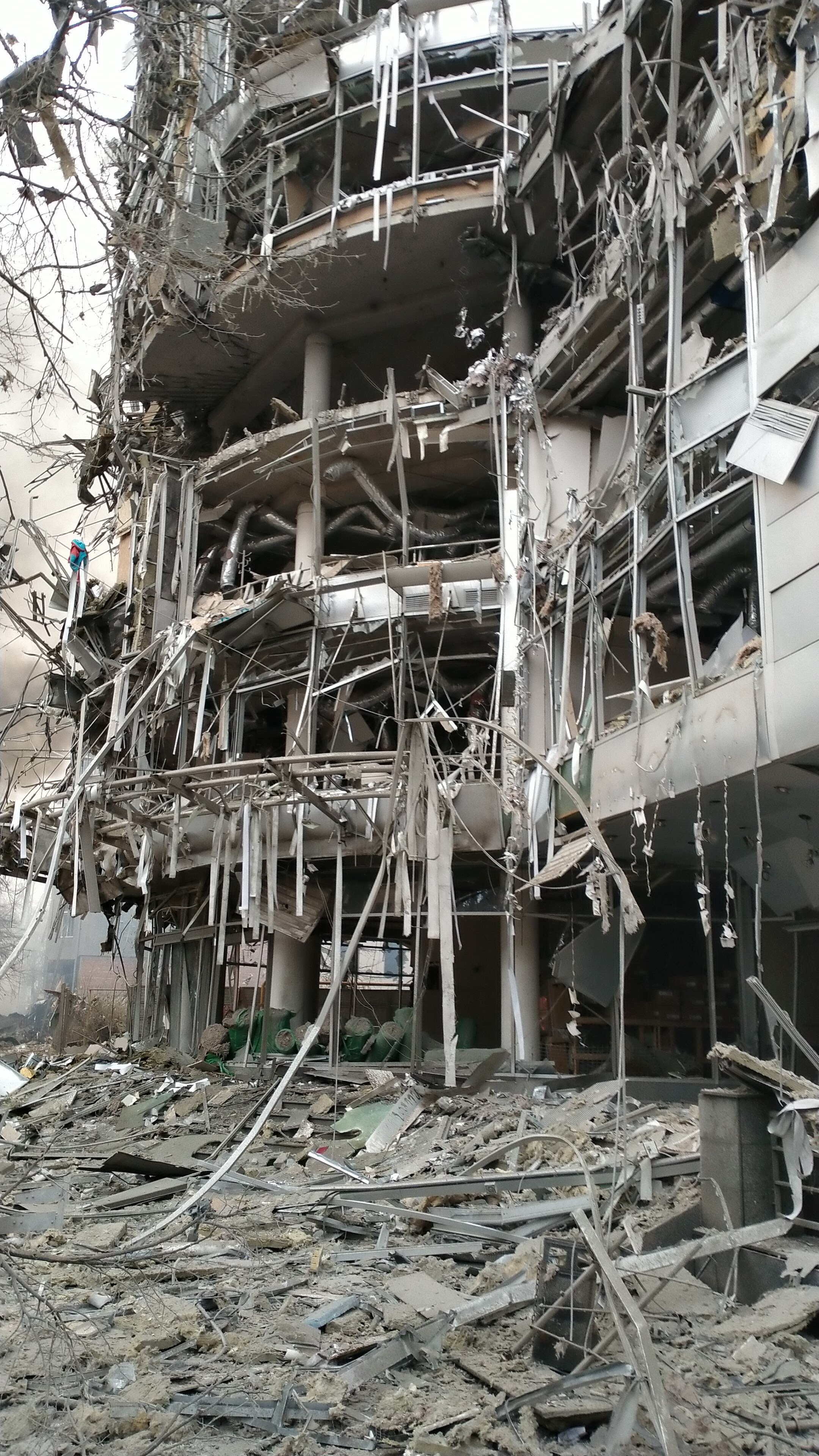 Центр Харкова після ракетного удару 2 березня 2022 року. Фото надане бійцем