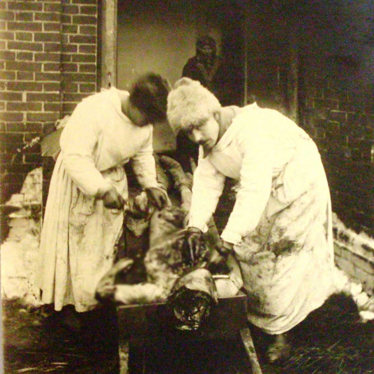Експерти у Змійові оглядають трупи денікінських жертв. 1 січня 1920 року