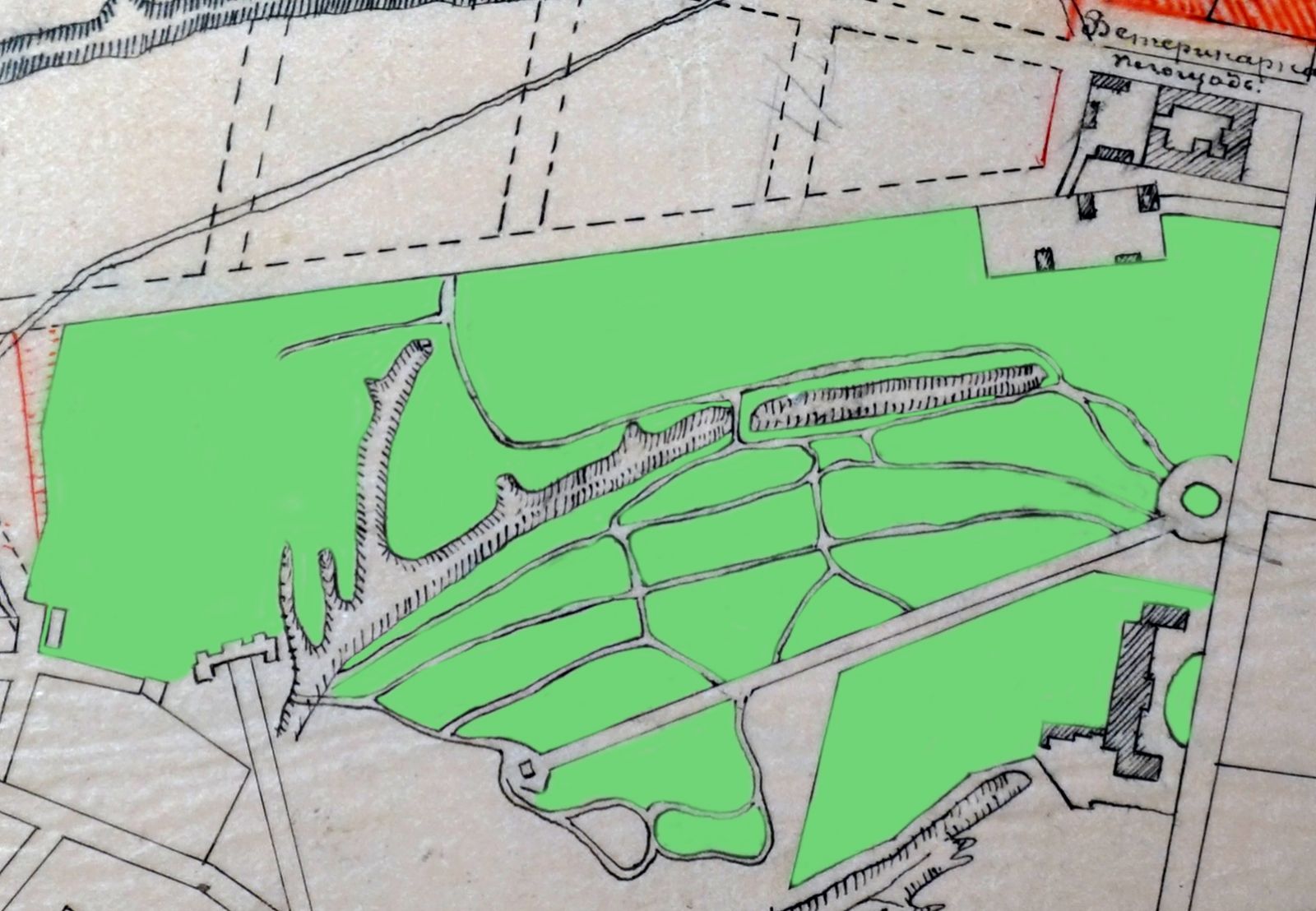 План Университетского сада, 1889 год, публикуется впервые
