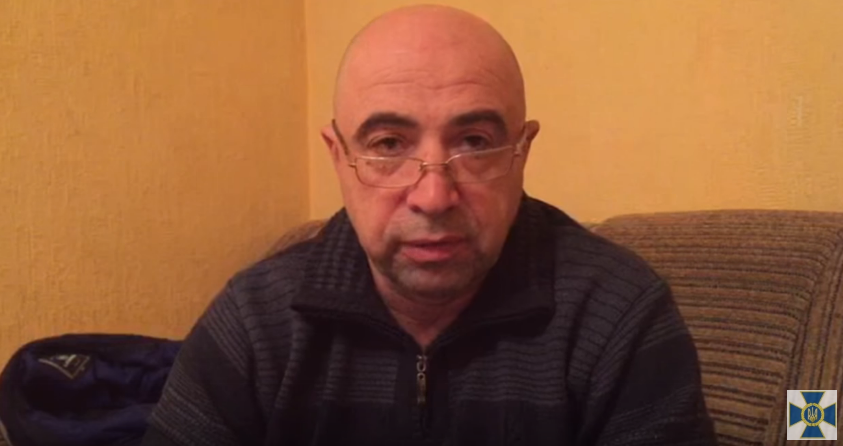В ноябре 2016-го СБУ опубликовала видео с показаниями Владимира Россохи. Под запись Россоха сказал, что был завербован сотрудником спецслужбы РФ в Белгороде. Скриншот видео, YouTube