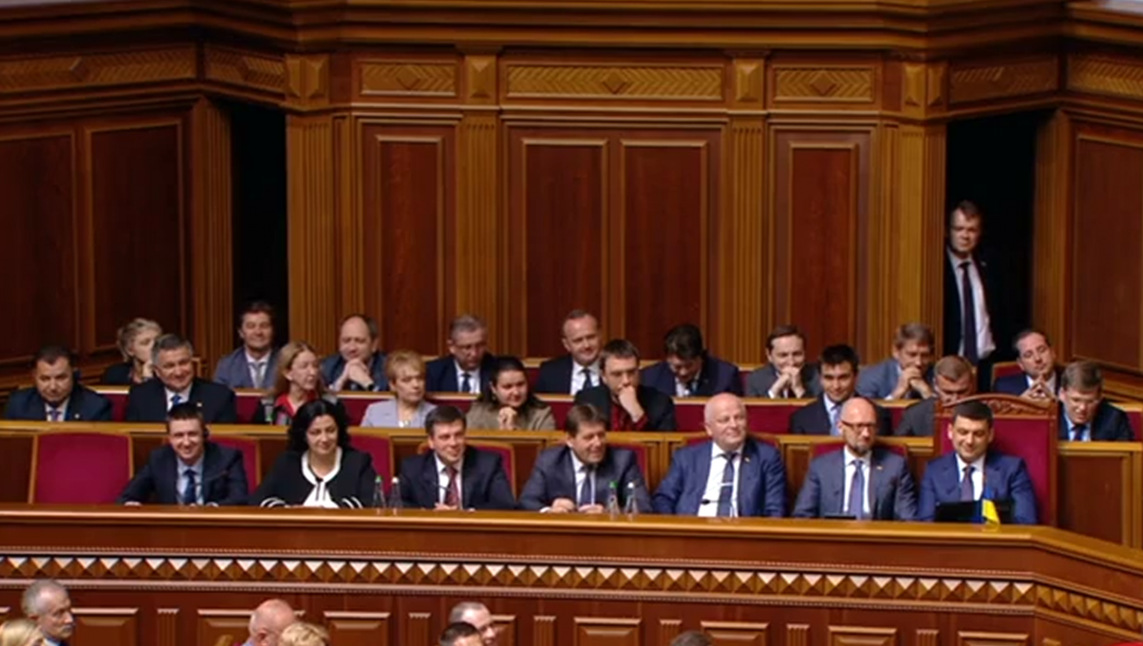 Реакція Уряду. Скріншот прямої трансляції