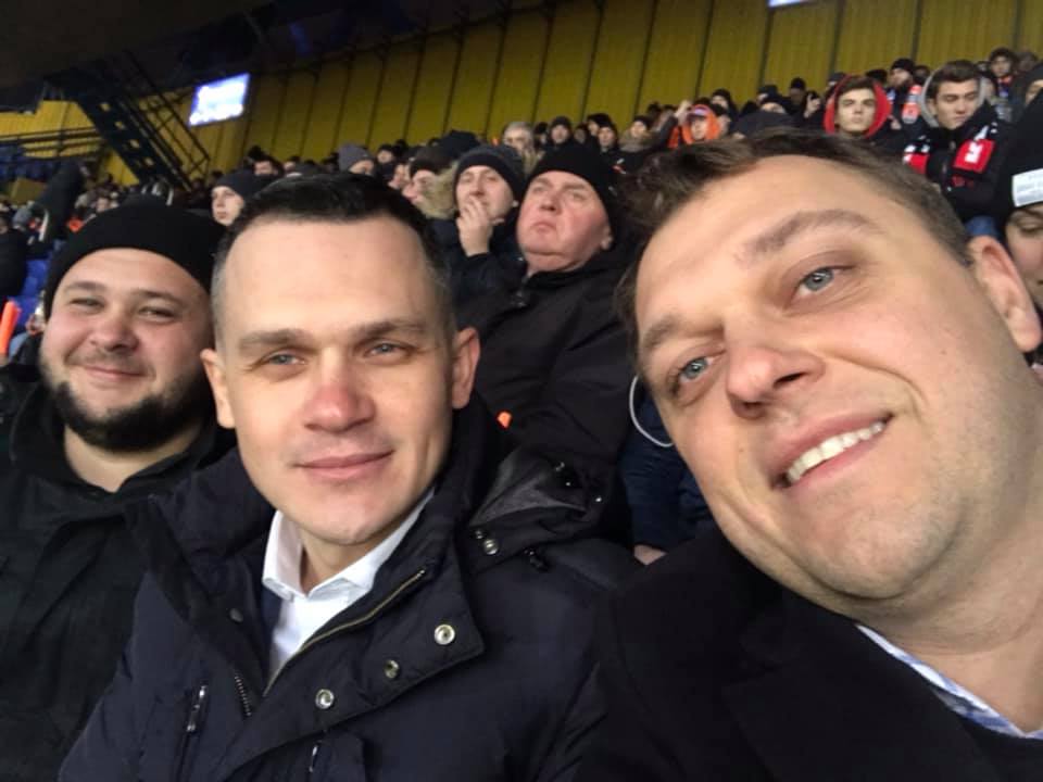 Олексій Кучер і Леонід Шпиньов (праворуч) на футболі. Фото: Леонид Юрьевич/Facebook