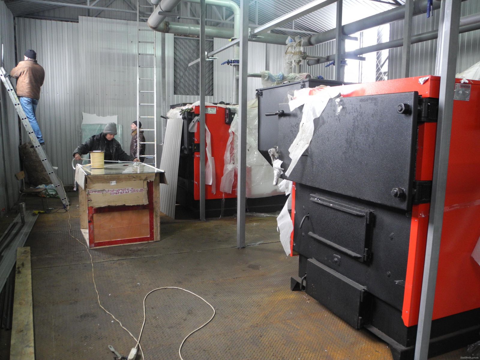 Комбінована модульна котельня у Чкаловському, грудень 2018 року. Фото: kharkivoda.gov.ua