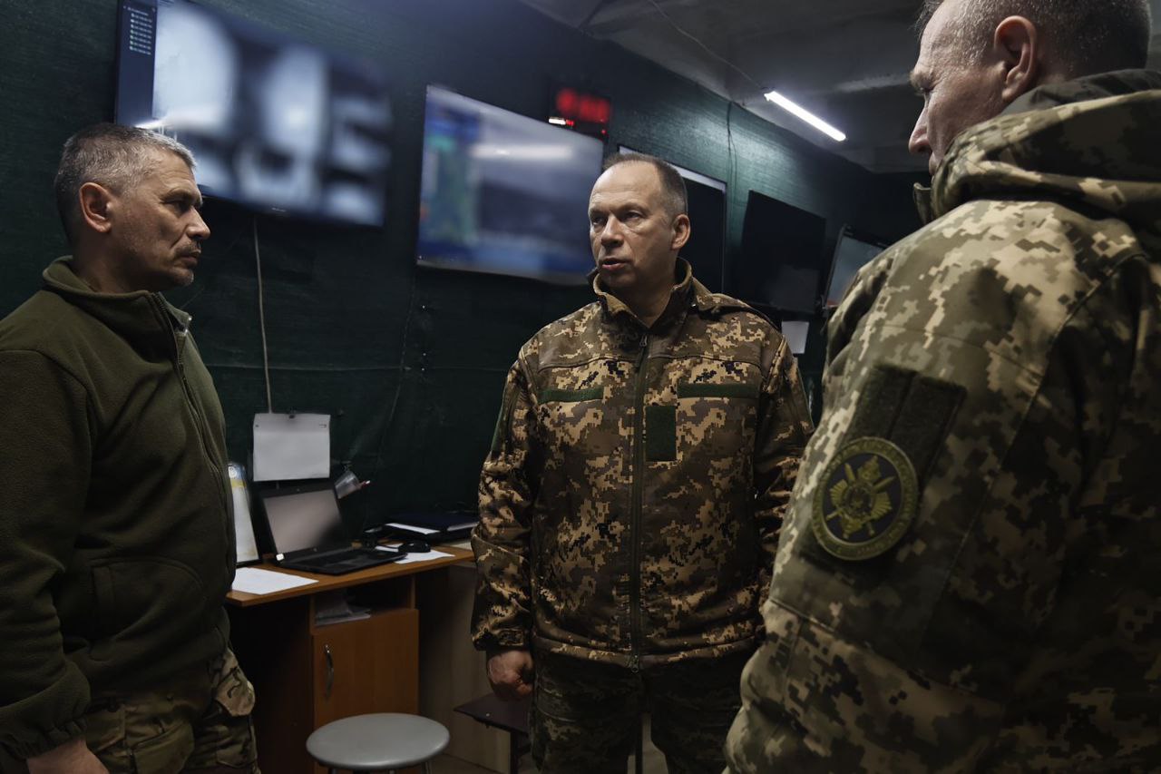 Олександр Сирський у Бахмуті, 3 березня. Фото: Сухопутні війська ЗСУ