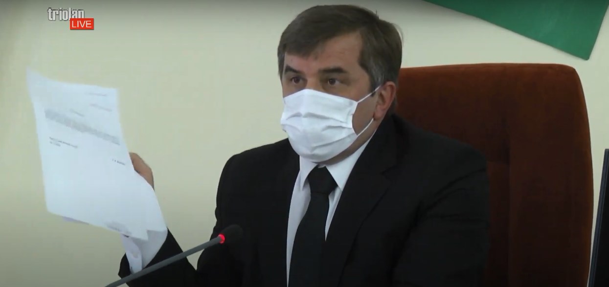 Фото: кадр онлайн-трансляції сесії Харківської міськради