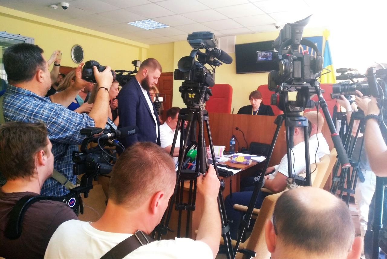 Засідання Київського районного суду 12 червня, під час якого Сергію Козлюку обирали запобіжний захід