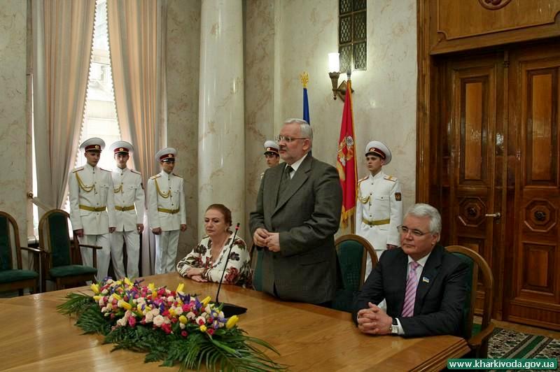 Володимир Святаш (праворуч). Фото: kharkivoda.gov.ua