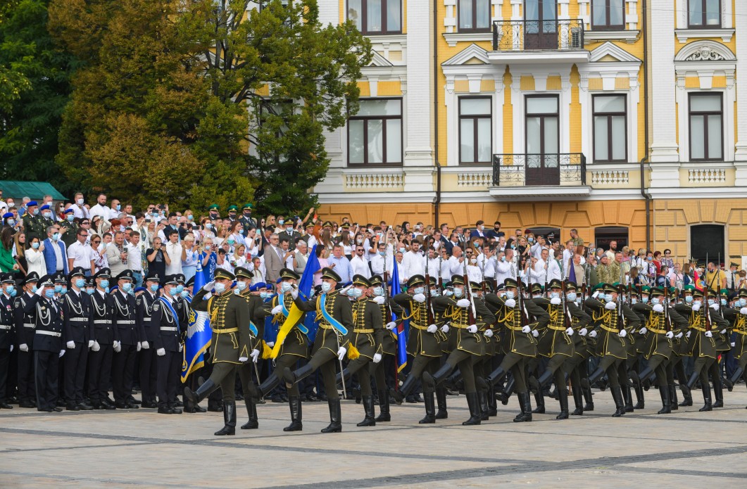 Парад до Дня Незалежності у 2020 році. Фото: president.gov.ua