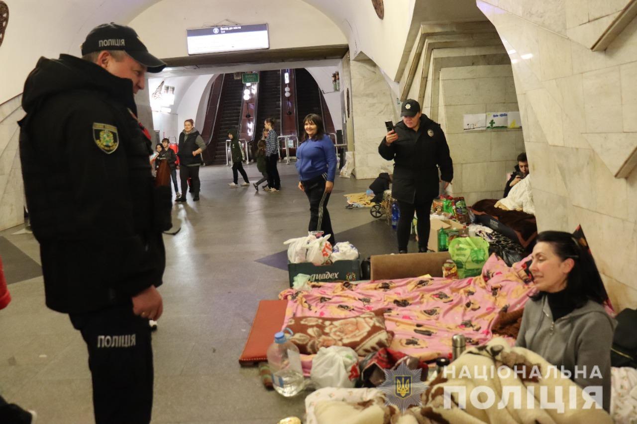 Візит керівництва харківської поліції до метрополітену, квітень 2022 року