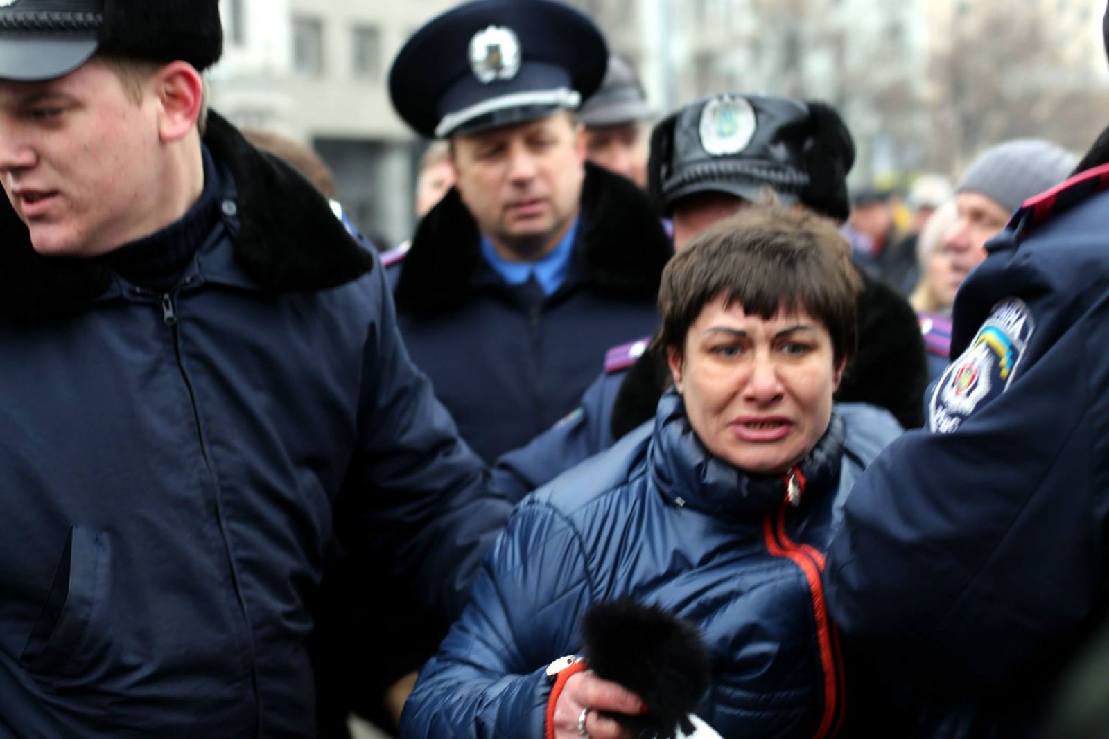 28 декабря 2013 года, задержание у памятника Шевченко