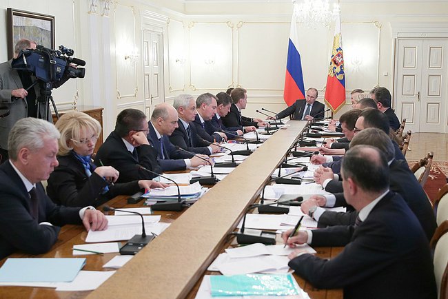 Совещание президента РФ с членами правительства. 29 января 2014 года. Фото: сайт президента РФ