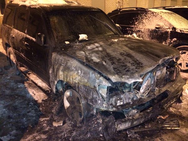 Сгорел автомобиль гибдд