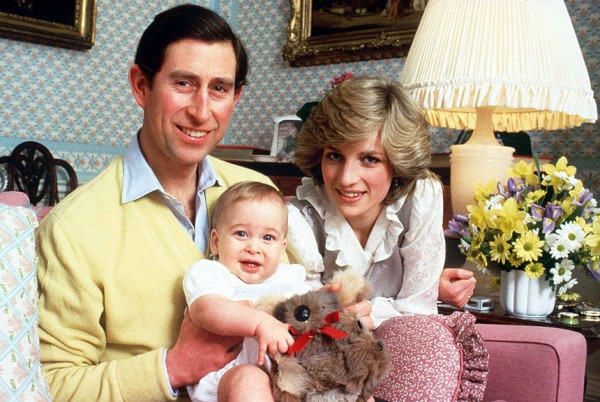 Принц Уильям с родителями