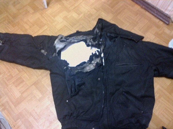 Одежда пострадавшего курсанта. Фото: ВКонтакте