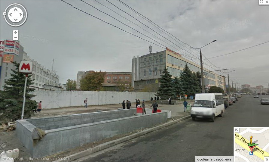 Проспект Гагарина. 2011 год. Google Maps