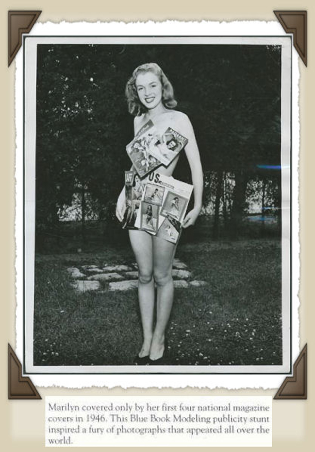 Мэрилин Монро в «платье» из журналов со своими снимками