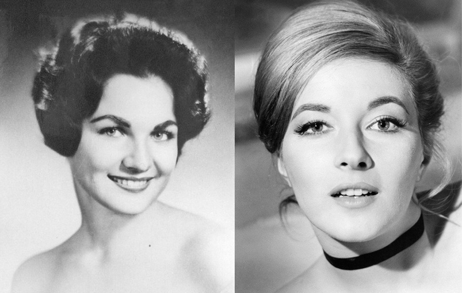 «Мисс Вселенная 1960» Линда Бемент (слева) и Даниэла Бьянки известная james-bond-girl «Из России с любовью» (справа). Фильм вышел на экраны в 1963 году