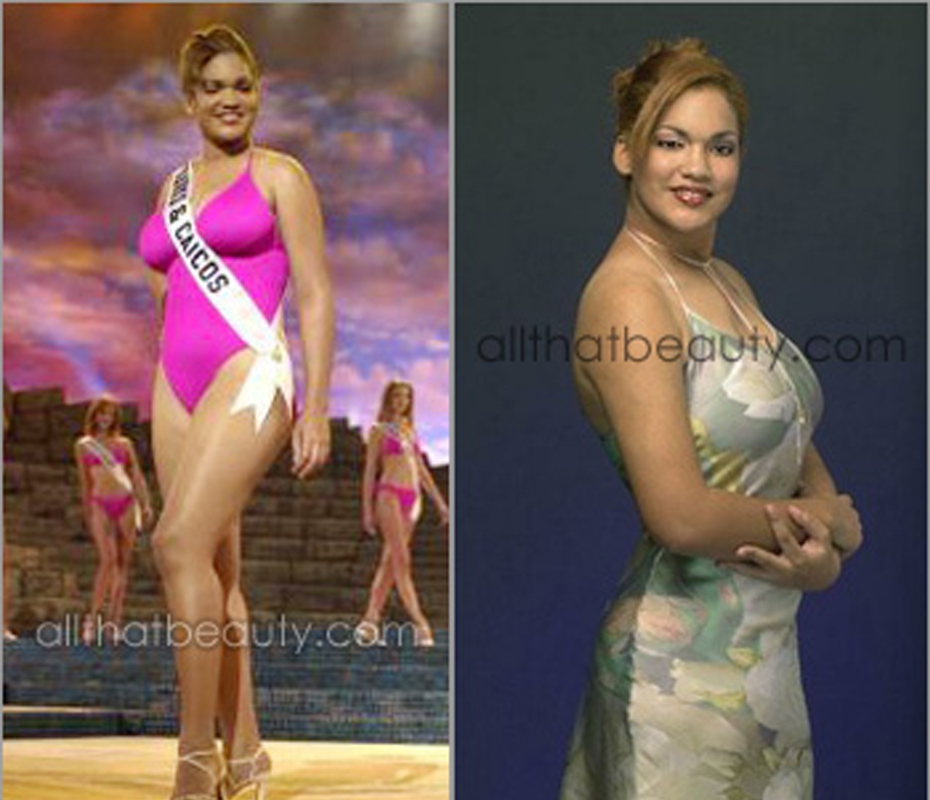 «Мисс Тёрк и Кайкос 1999» — Клинтина Гиббс на конкурсе «Мисс Вселенная 2000»