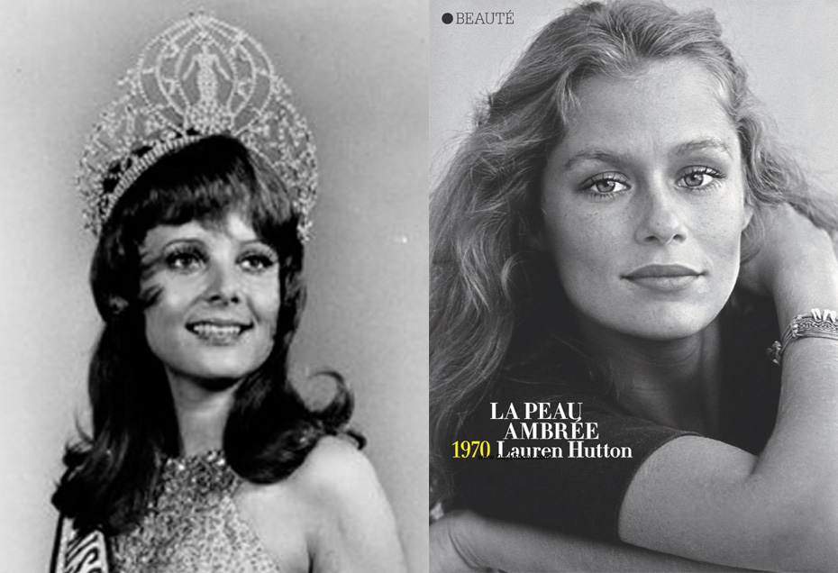 Слева: Марисоль Маларет "Мисс Вселенная 1970". 