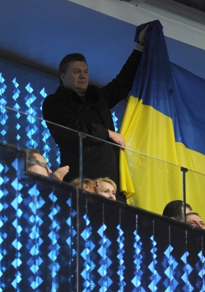 Президент Виктор Янукович на трибуне