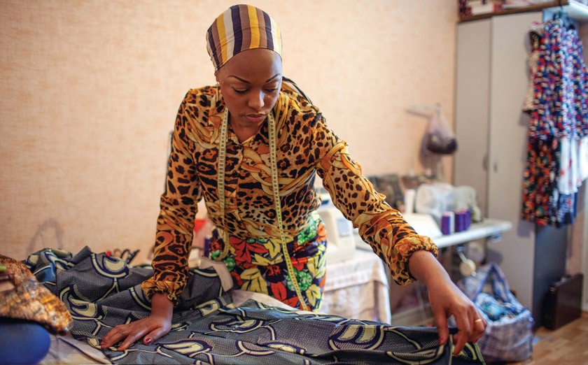 Нганди Музама. Конго. В Украине с 2006 года. Дизайнер и стилист. Живёт и работает в Одессе. Фото: © UNHCR/M. Korishev