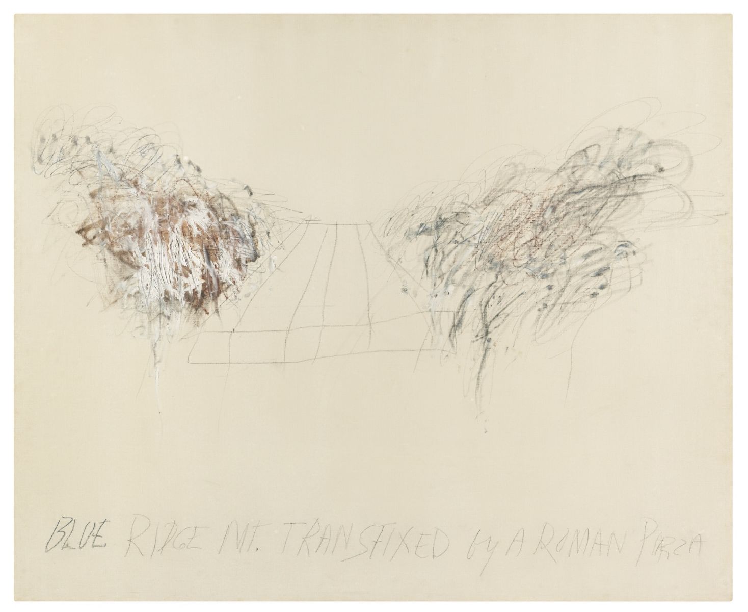 CY TWOMBLY, Blue Ridge Mountains transfixed by a Roman piazza