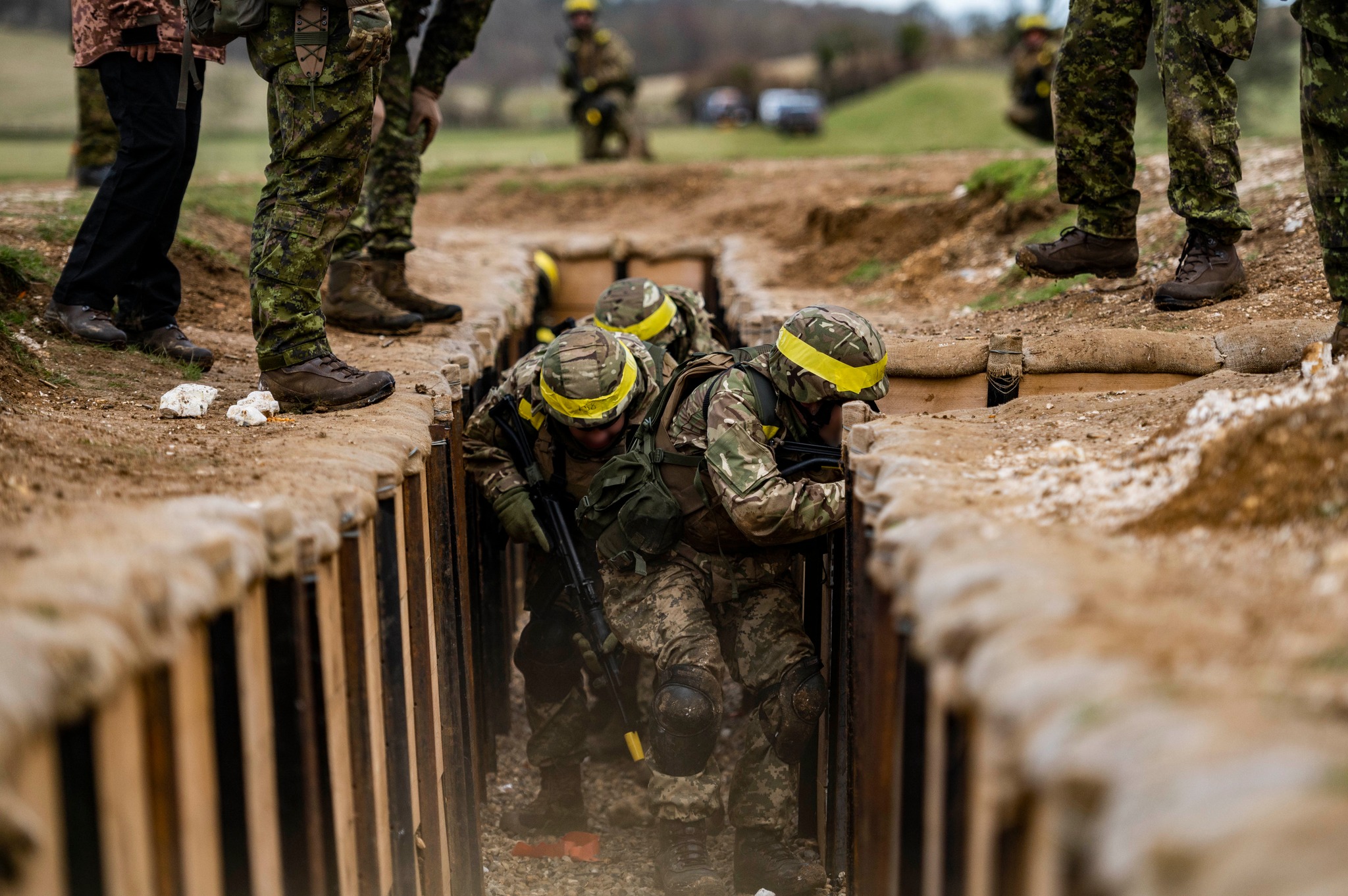 Тренування українських захисників у Великій Британії. Фото: Canadian Armed Forces